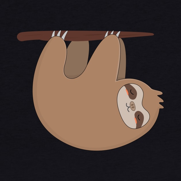 Cute and Kawaii Hanging Sloth T-Shirt by happinessinatee